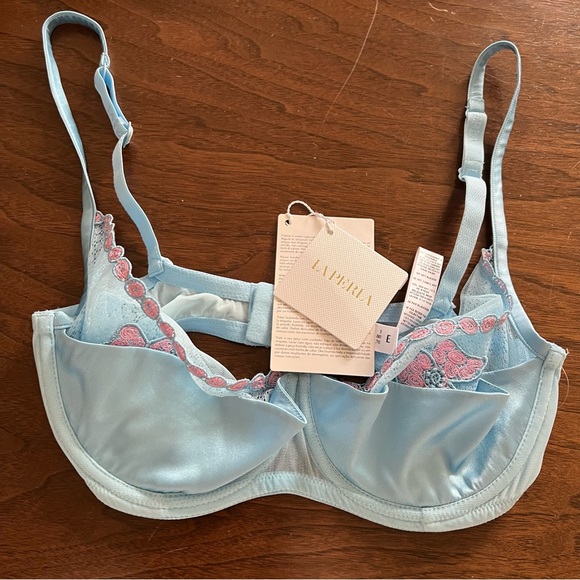 La Perla Other - NWT La Perla Satin & Embroidered Underwire Bra